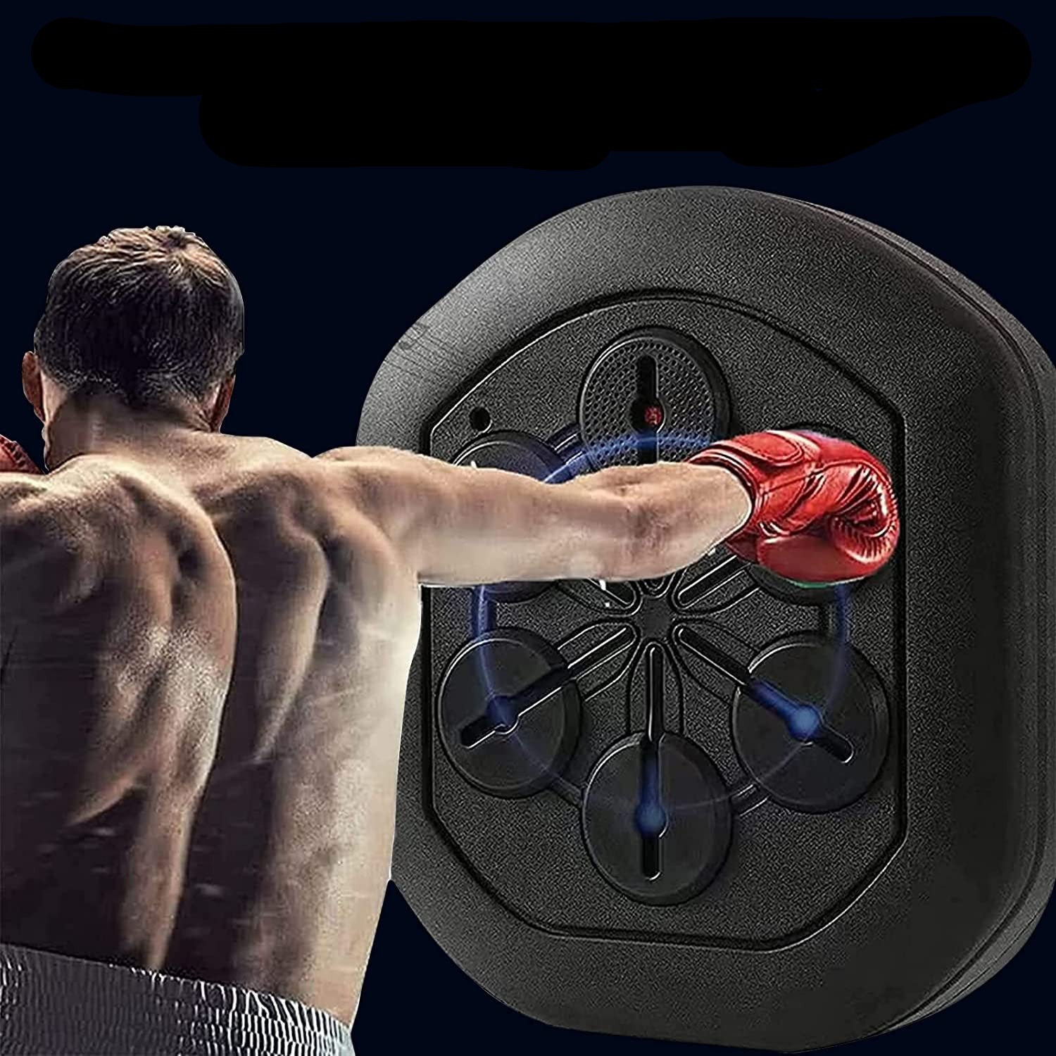 Boxing Machine - Wall-Mounted Music Workout for Home Gym Boxing Training (Bluetooth, Ergonomic, Stress Relief)