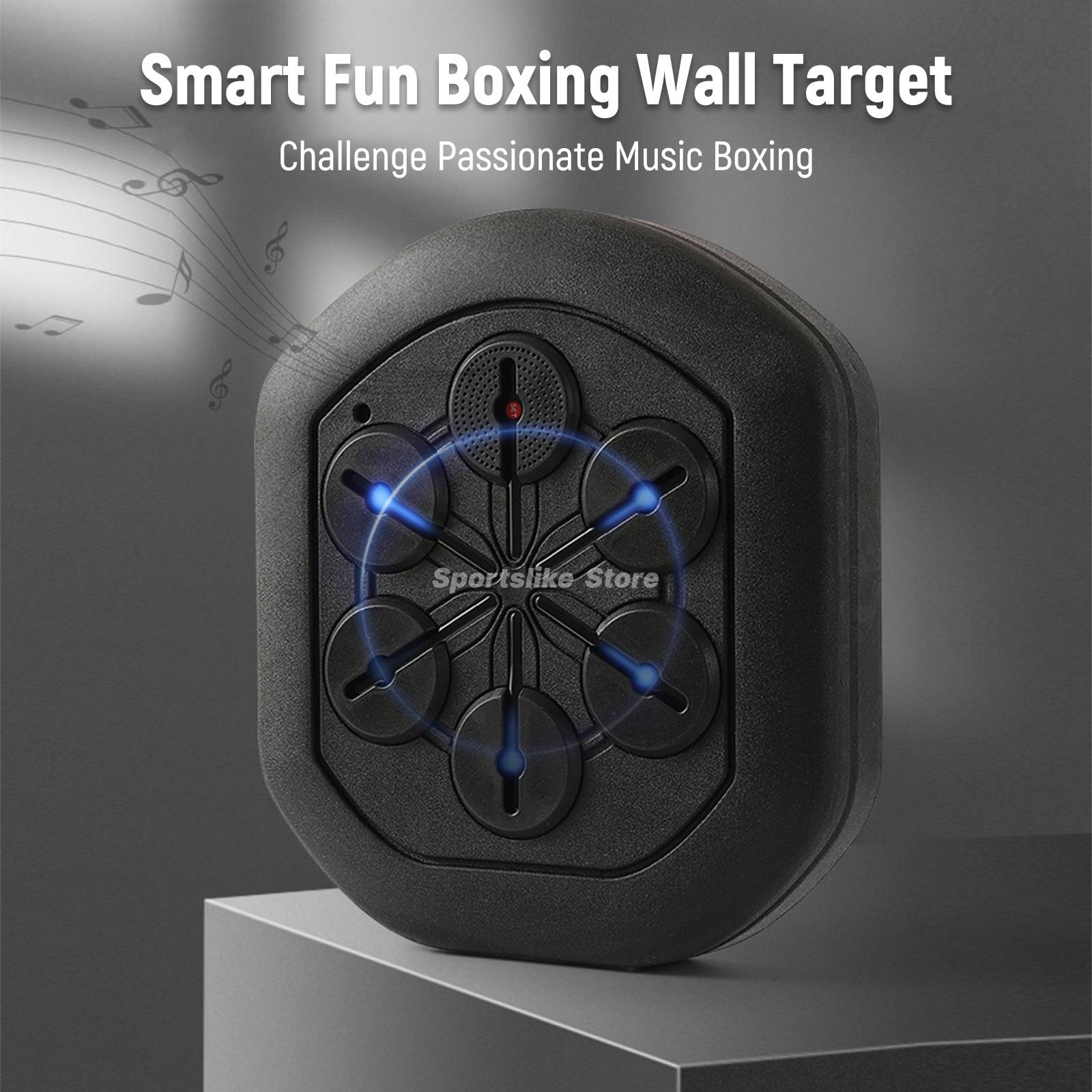 Boxing Machine - Wall-Mounted Music Workout for Home Gym Boxing Training (Bluetooth, Ergonomic, Stress Relief)